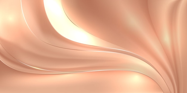 seda abstracta de oro rosa