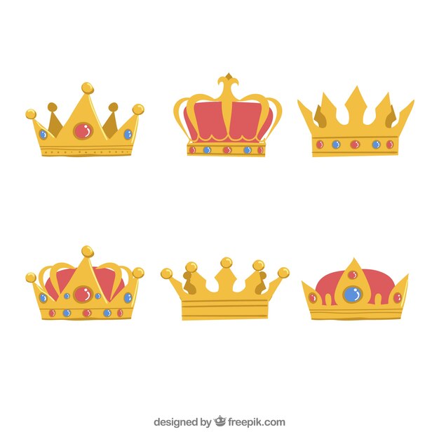 Seis de bonitas coronas