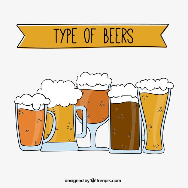 Selección de cervezas refrescantes