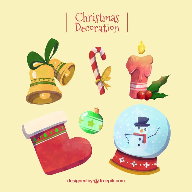 Selección de decoración navideña fantástica