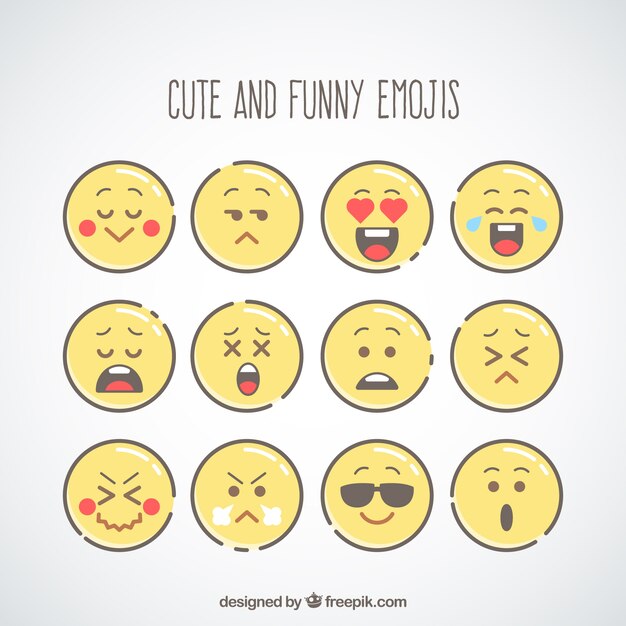 Selección de emoticonos divertidos