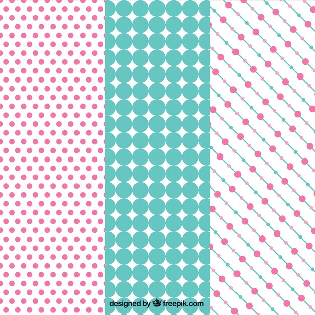 Selección de patrones con puntos decorativos