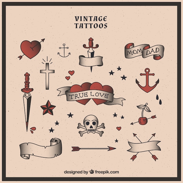 Selección de tatuajes vintage 