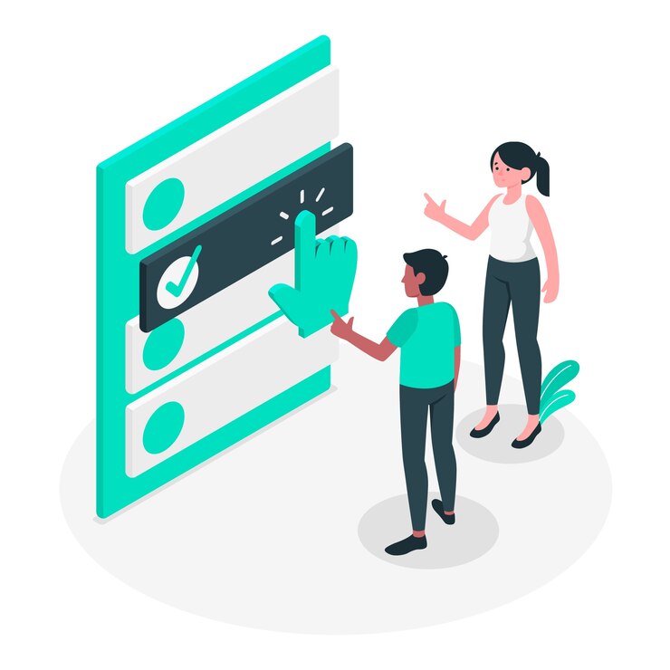 Vector gratuito seleccionar ilustración del concepto