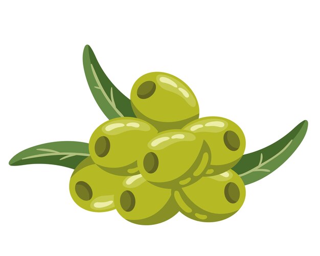 semillas de aceituna verde