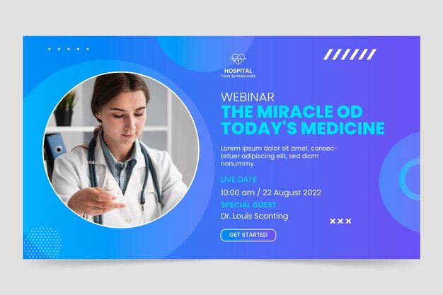 Seminario web de la clínica médica de gradiente