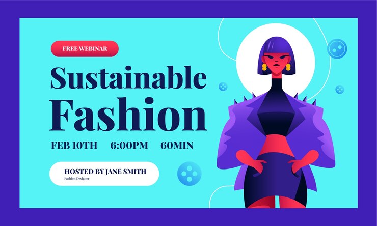 Vector gratuito seminario web de estilistas de moda degradada
