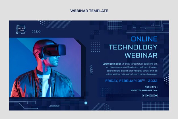 Seminario web de tecnología mínima de diseño plano