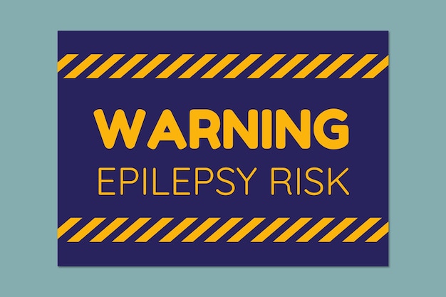 Vector gratuito señal de advertencia de epilepsia