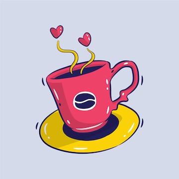 Ilustración De Una Taza Grande De Color Amarillo Sobre Un Fondo Blanco  Ilustraciones svg, vectoriales, clip art vectorizado libre de derechos.  Image 29315395