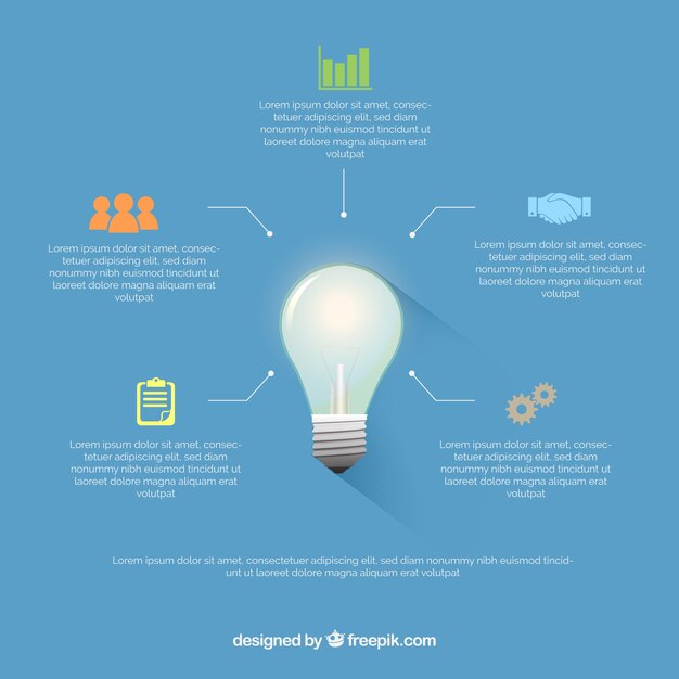 Sencilla infografía de negocios 