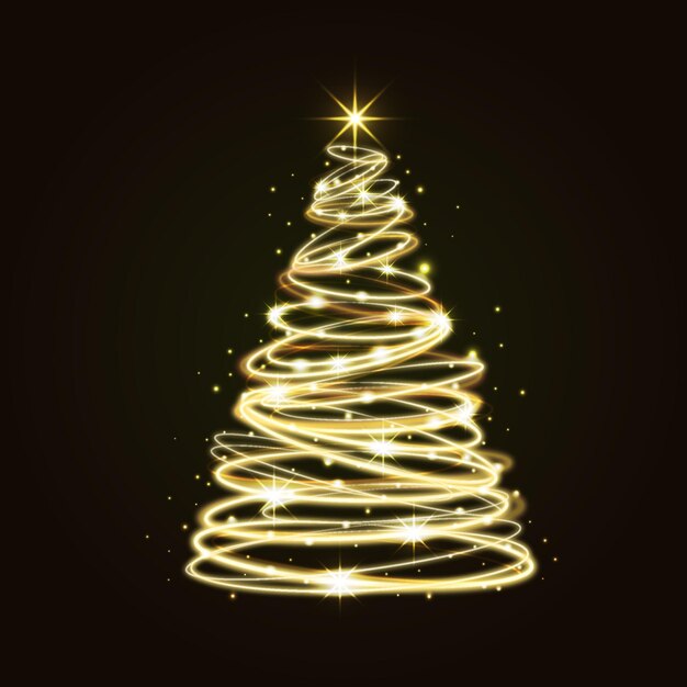 Sendero de luz árbol de navidad