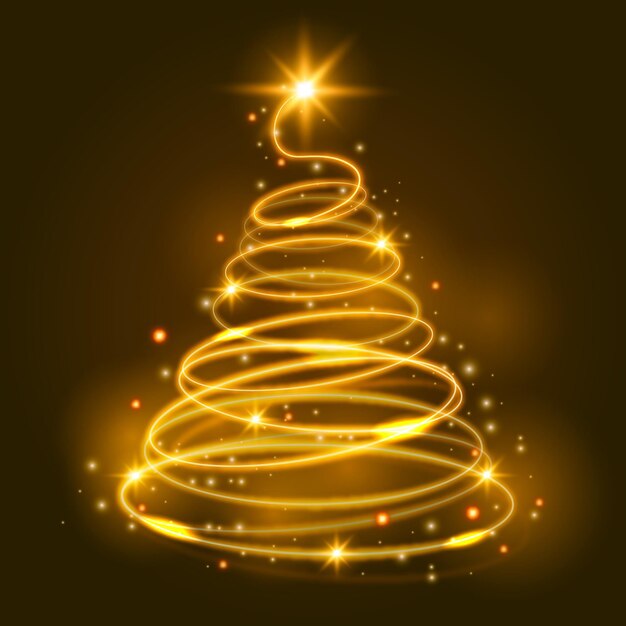 Sendero de luz árbol de navidad