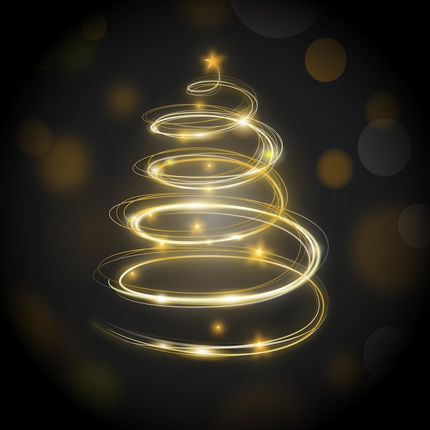 Sendero de luz árbol de navidad