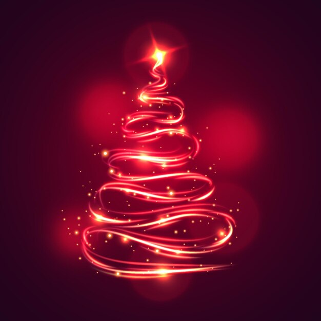 Sendero de luz árbol de navidad