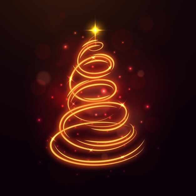 Sendero de luz árbol de navidad