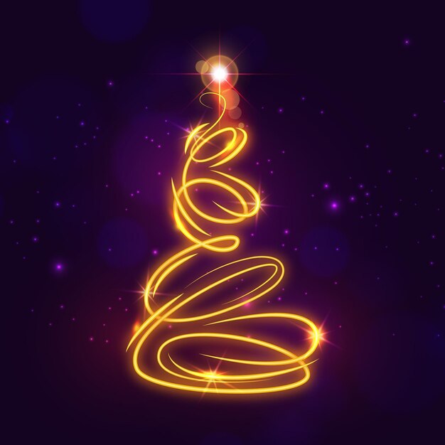 Sendero de luz árbol de navidad