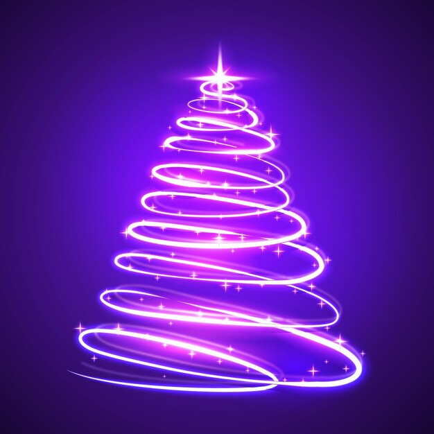 Sendero de luz árbol de navidad
