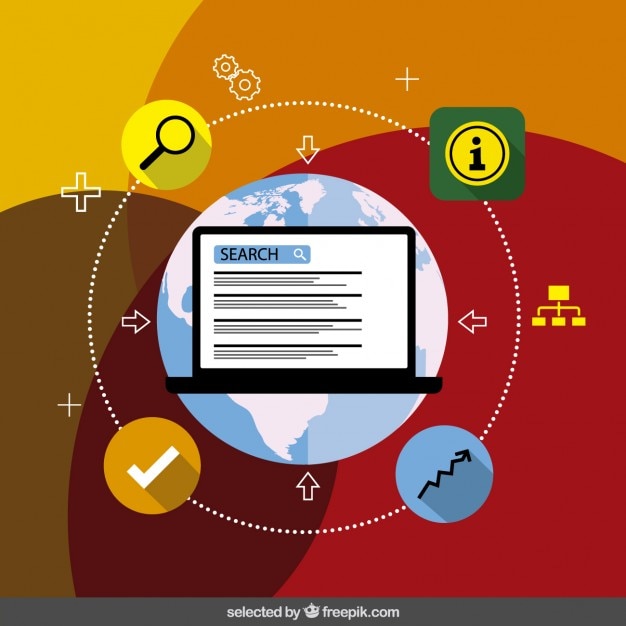 Vector gratuito seo infografía