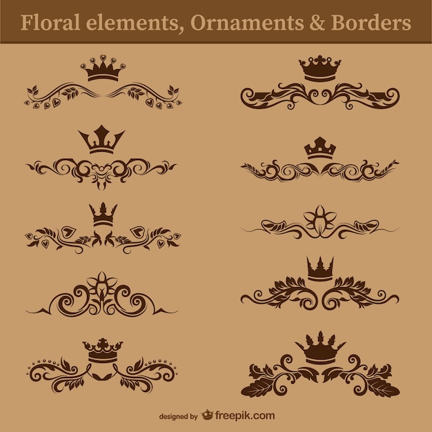 Separadores de texto florales