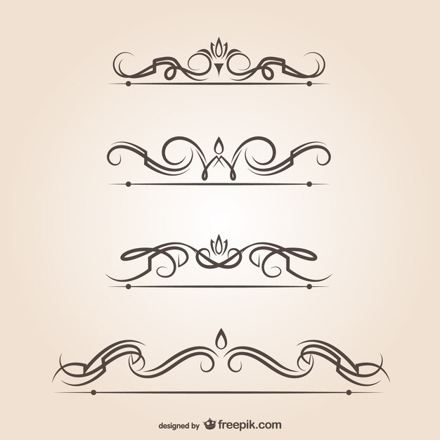 Separadores de texto ornamentales