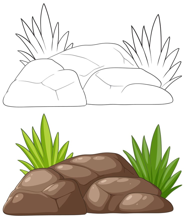 Vector gratuito serenidad en la naturaleza ilustración vectorial