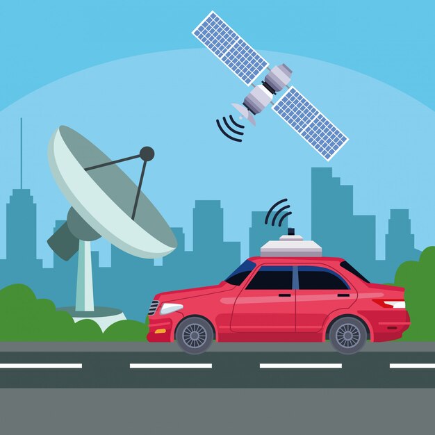 Servicio de coche de localización GPS