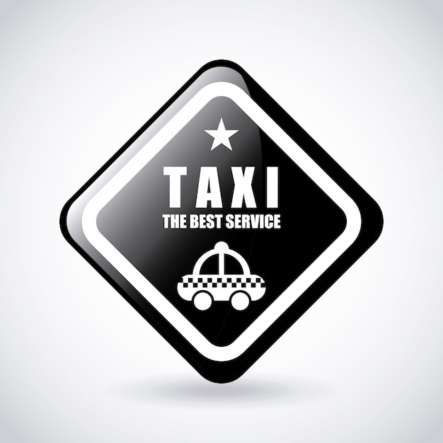 Vector gratuito servicio de taxi logo diseño gráfico