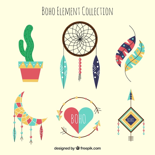 Set de adornos de estilo boho
