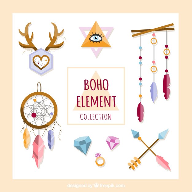 Set de adornos de estilo boho