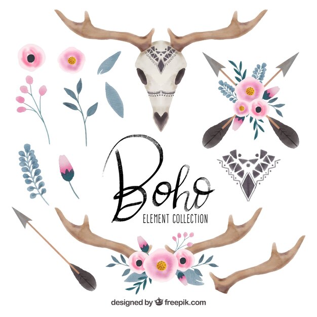 Set de adornos de estilo boho