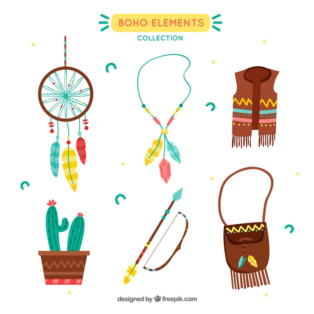 Set de adornos de estilo boho