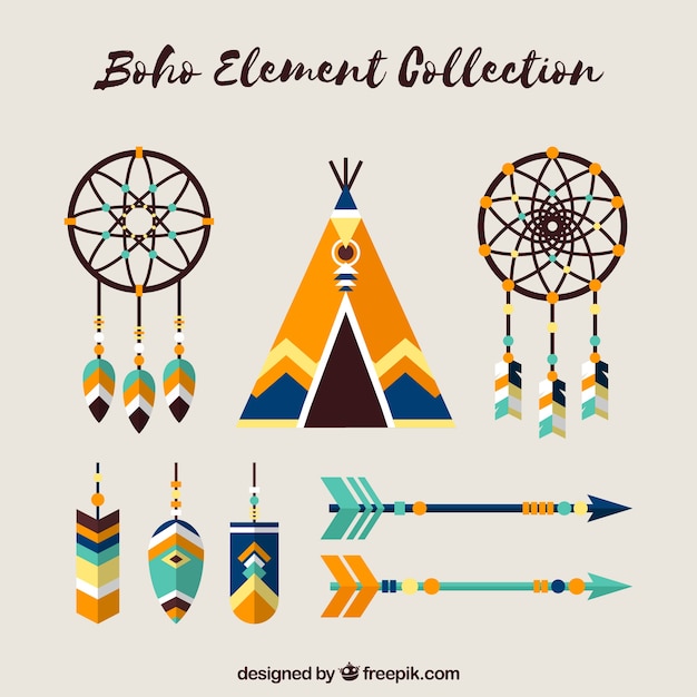 Set de adornos de estilo boho