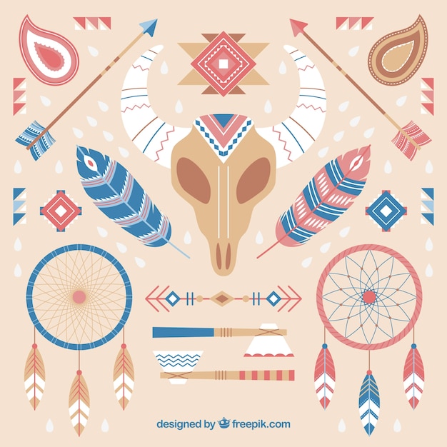 Set de adornos de estilo boho