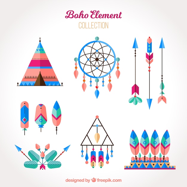 Set de adornos de estilo boho