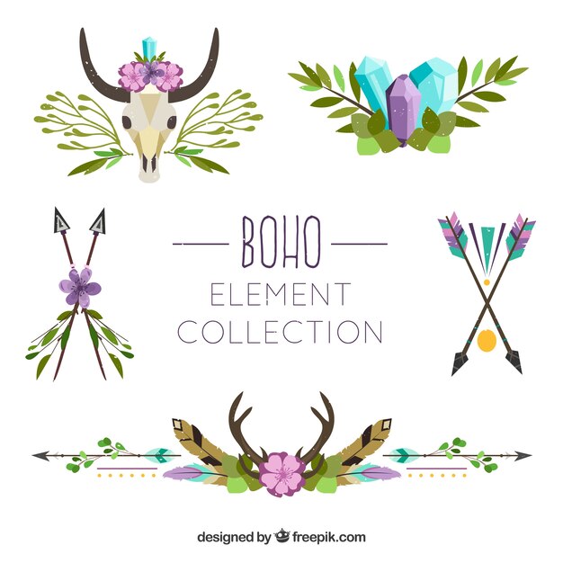 Set de adornos de estilo boho