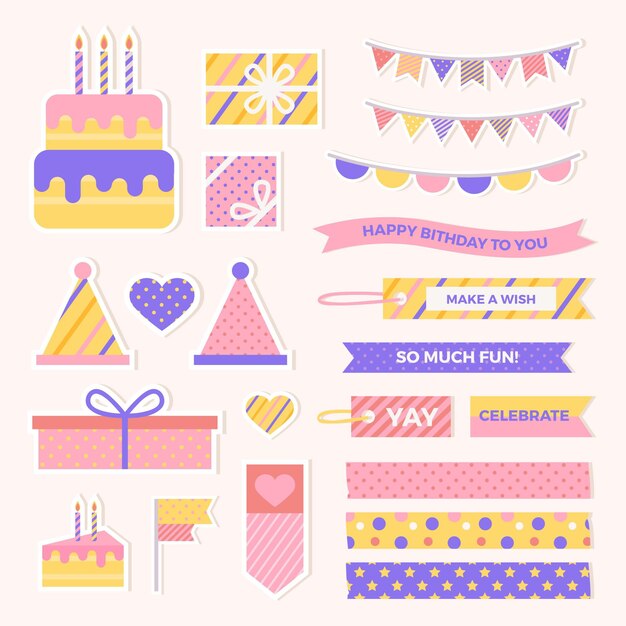 Set de álbum de recortes de cumpleaños