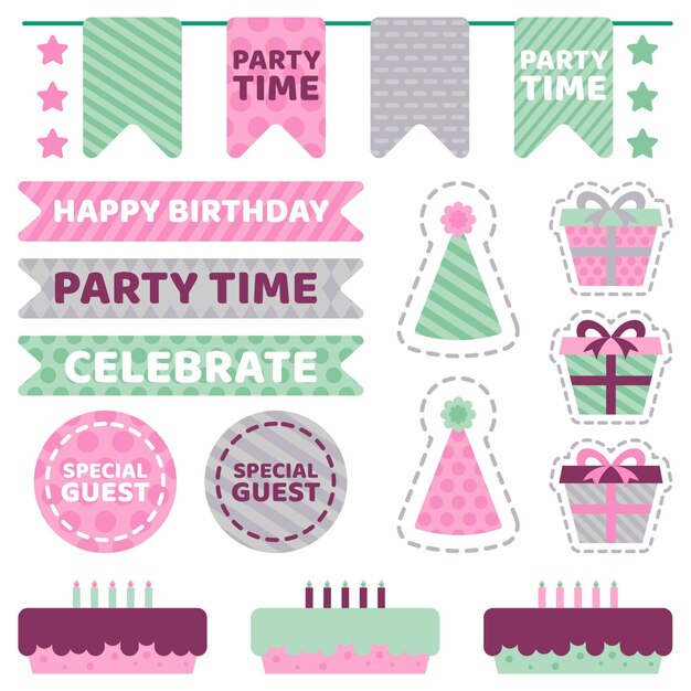 Set de álbum de recortes de cumpleaños