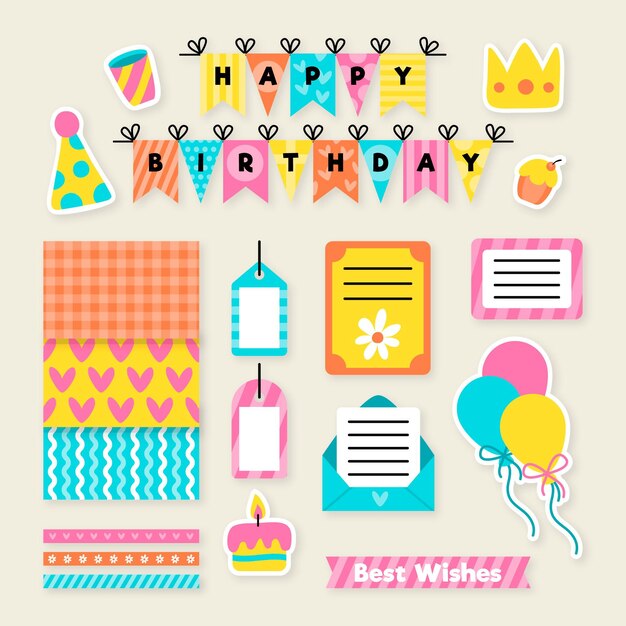 Set de álbum de recortes de cumpleaños