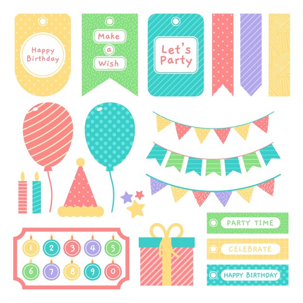 Set de álbum de recortes de cumpleaños