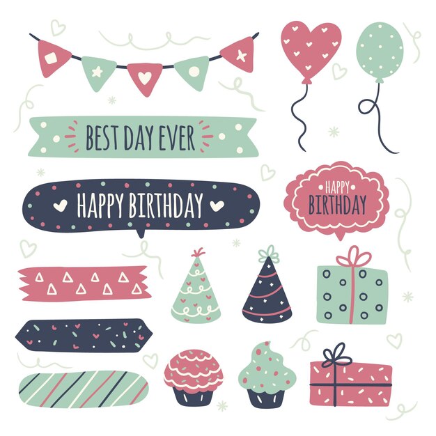 Set de álbum de recortes de cumpleaños