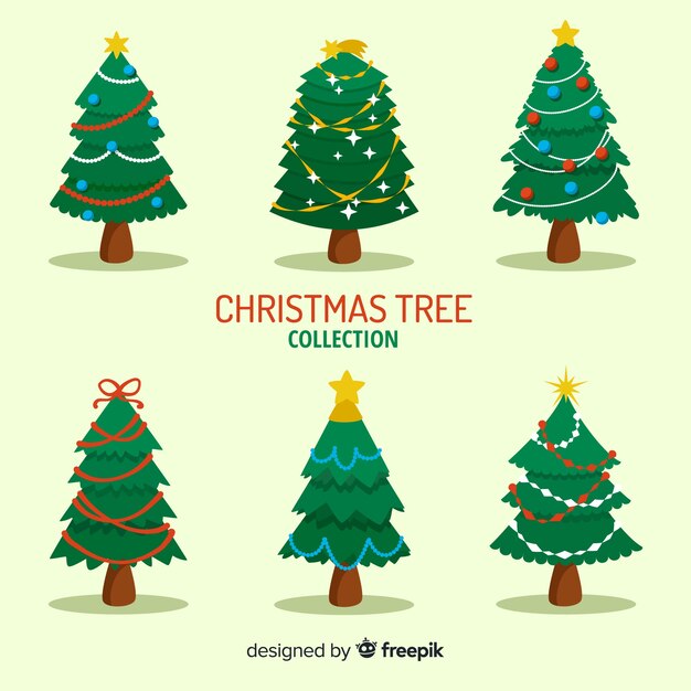 Set de árboles de navidad