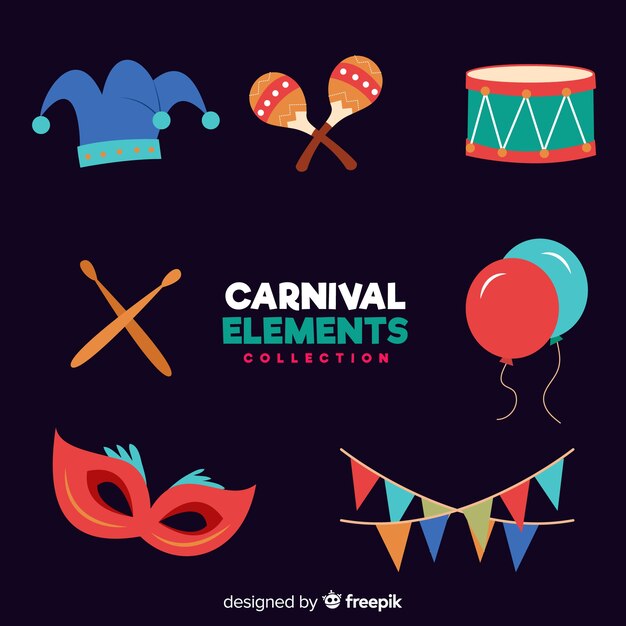 Set de artículos de carnaval