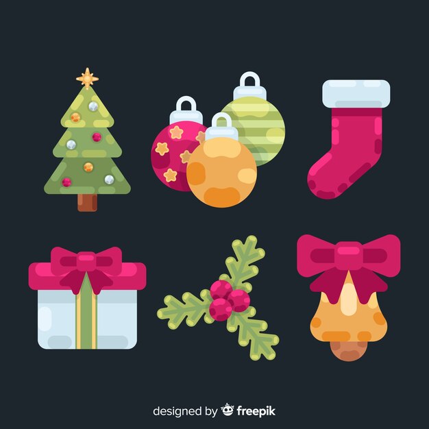 Set de artículos de navidad