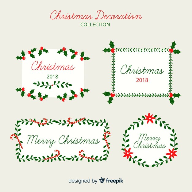 Set de artículos navideños de decoración