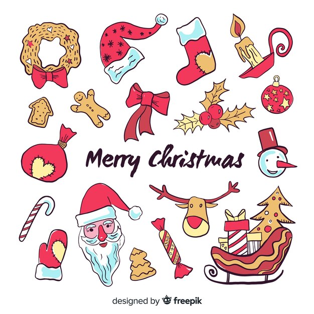 Set de artículos navideños