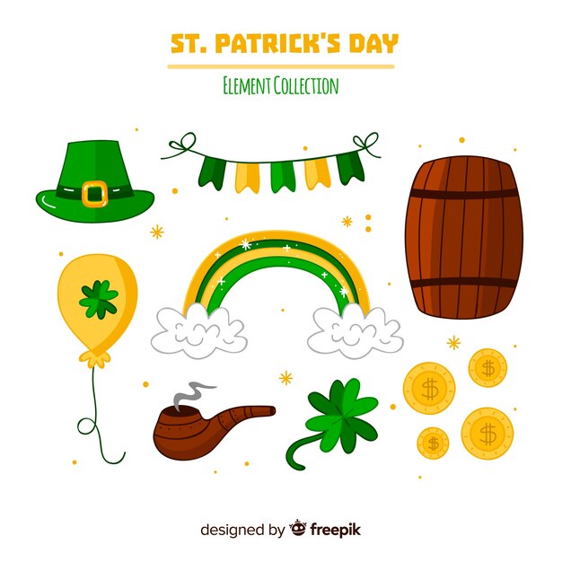 Set de artículos de san patricio