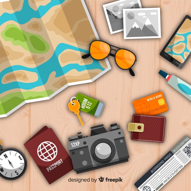Set de artículos de viaje