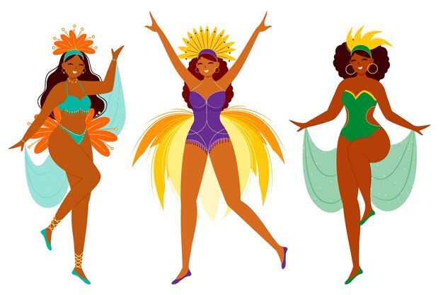 Set de bailarinas brasileñas