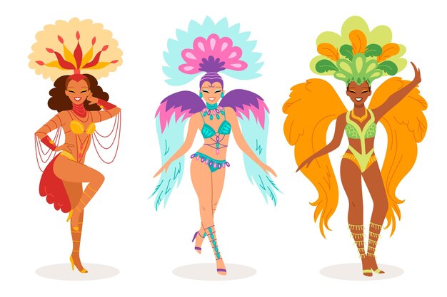 Set de bailarinas brasileñas